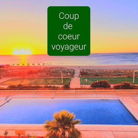 1Ere Ligne Mer Piscine Parking Gratuit Le Barcares Bagian luar foto